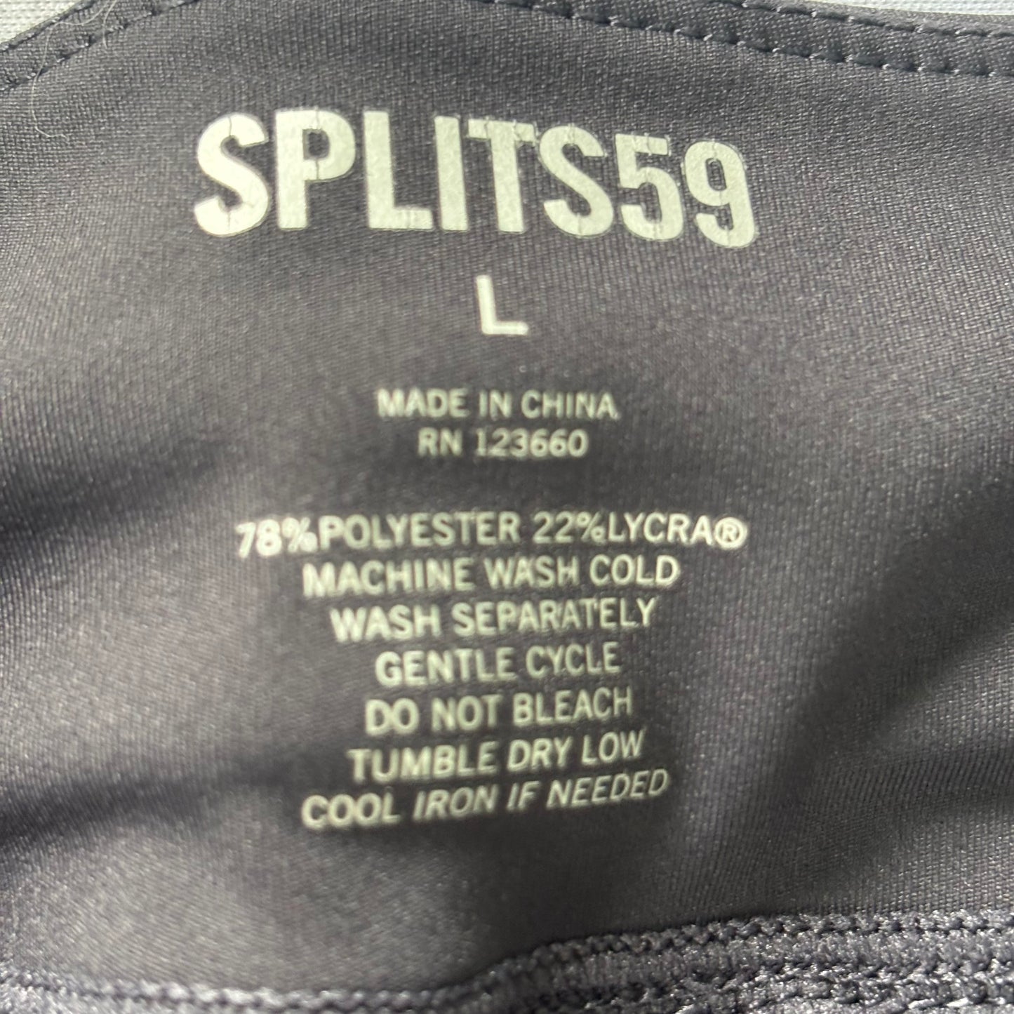 Athletic Leggings By Splits59 In Grey, Size: L