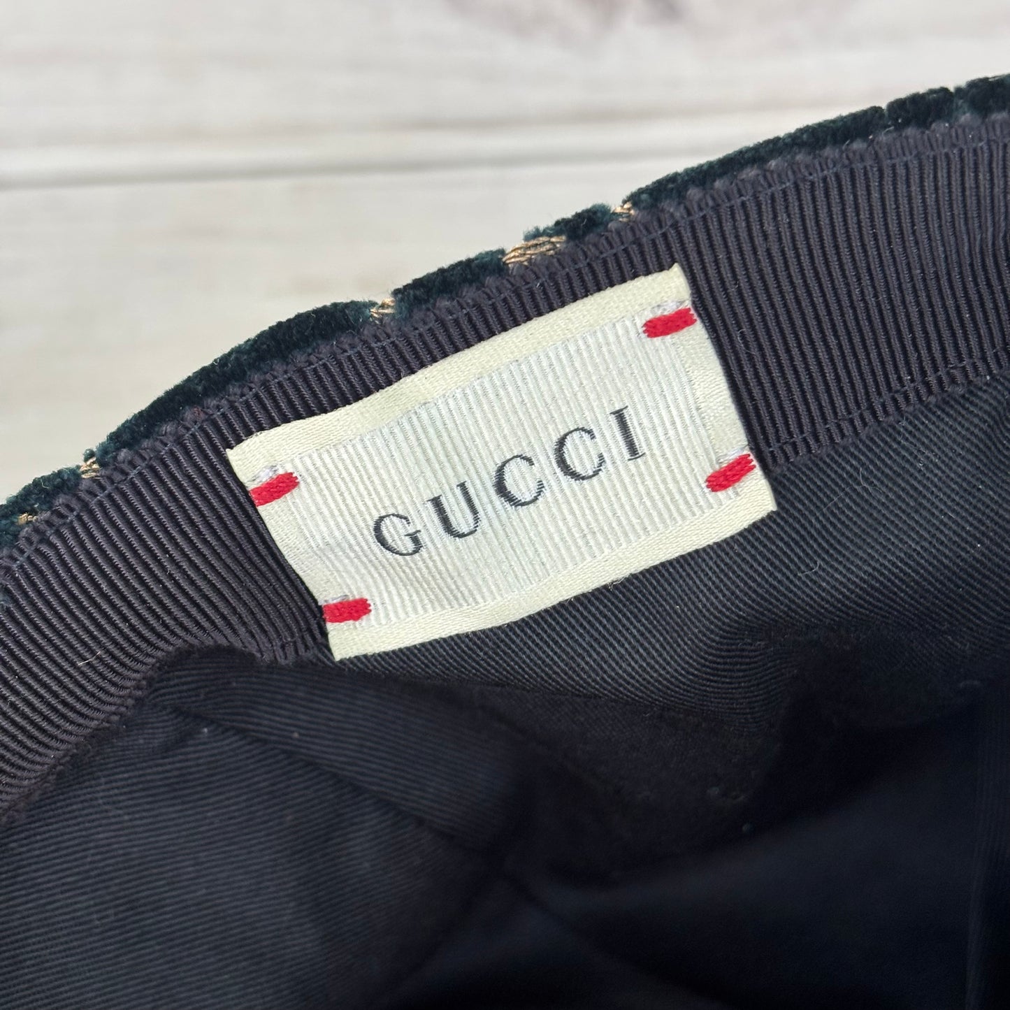 Hat Luxury Designer By Gucci, Size: M