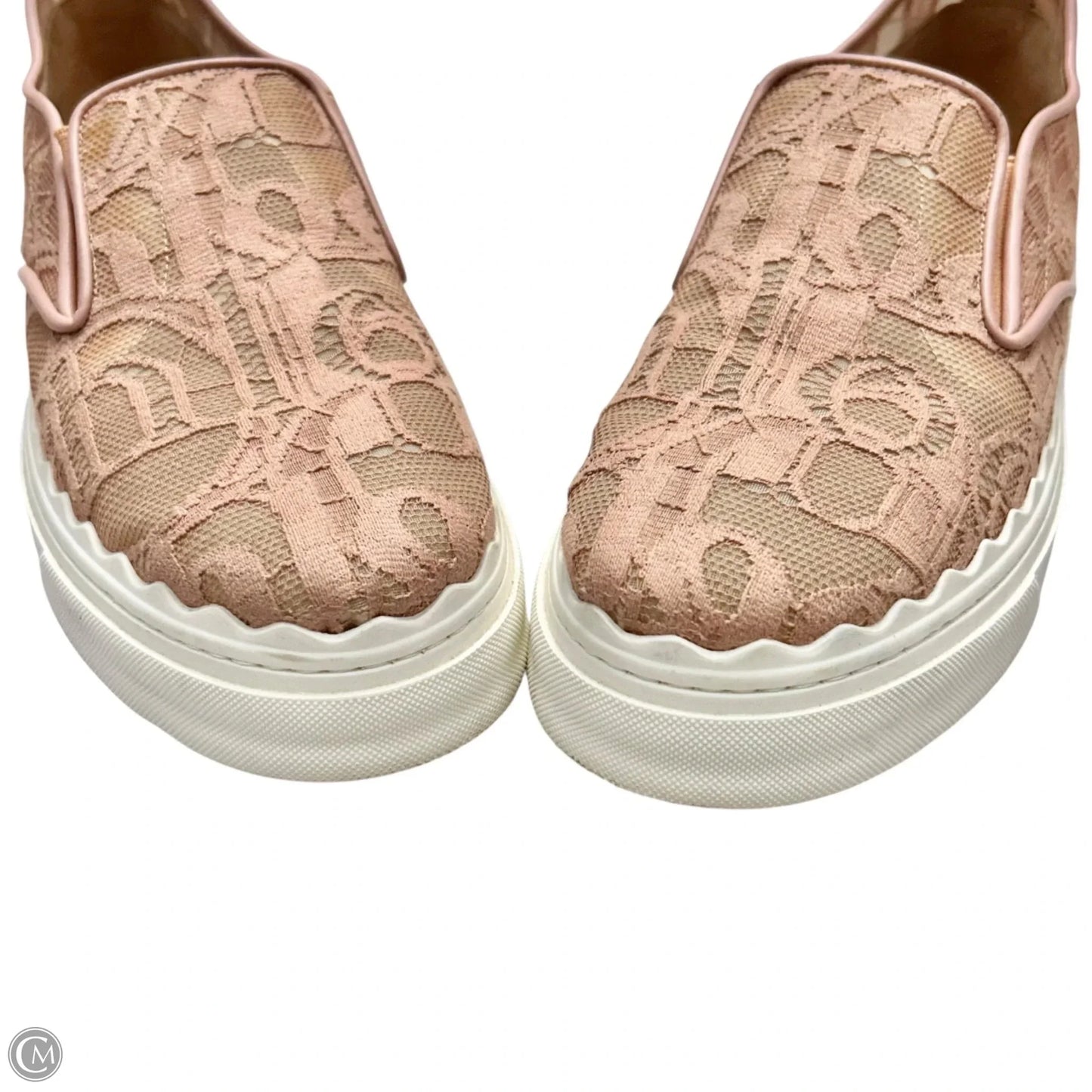 Shoes Luxury Designer By Chloe In Pink, Size: 11