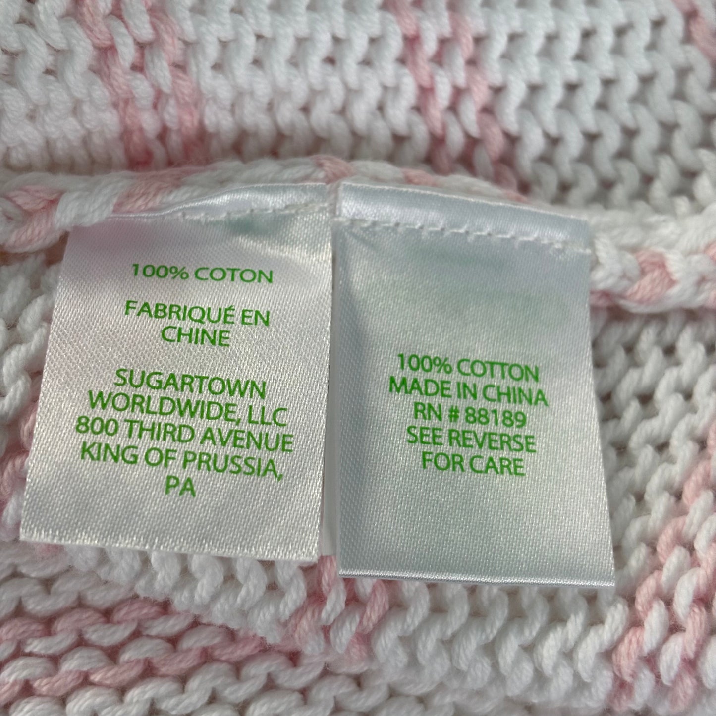 Sweater Designer By Lilly Pulitzer In Pink & White, Size: L