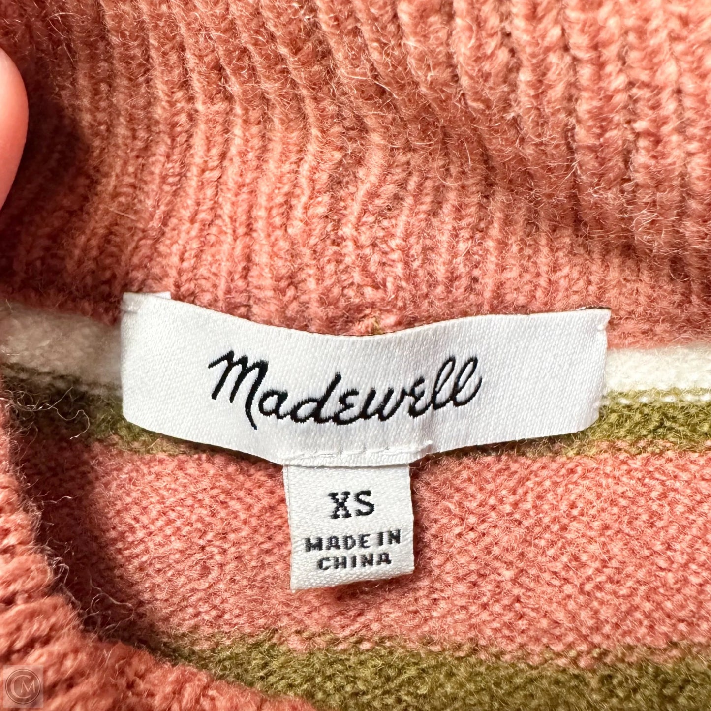 Sweater By Madewell In Striped Pattern, Size: Xs