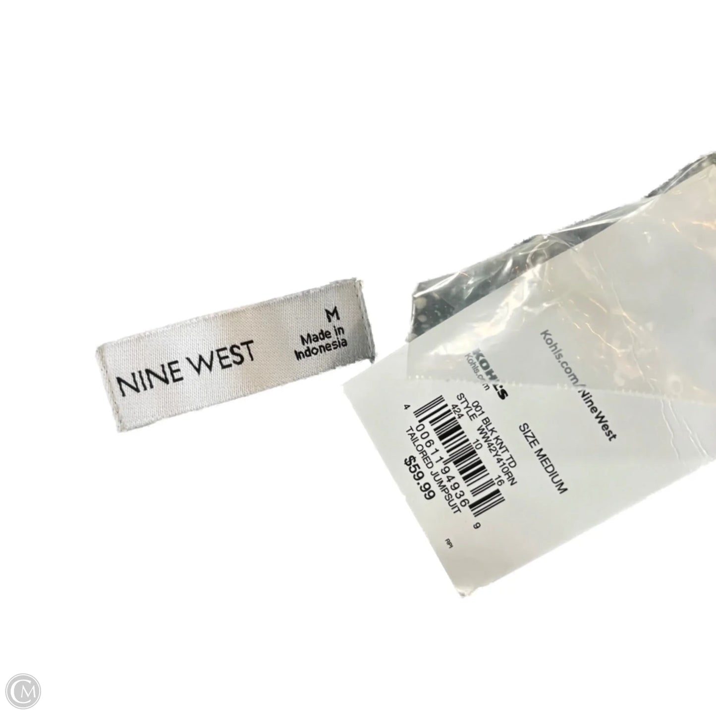 Jumpsuit By Nine West In Black & White, Size: M