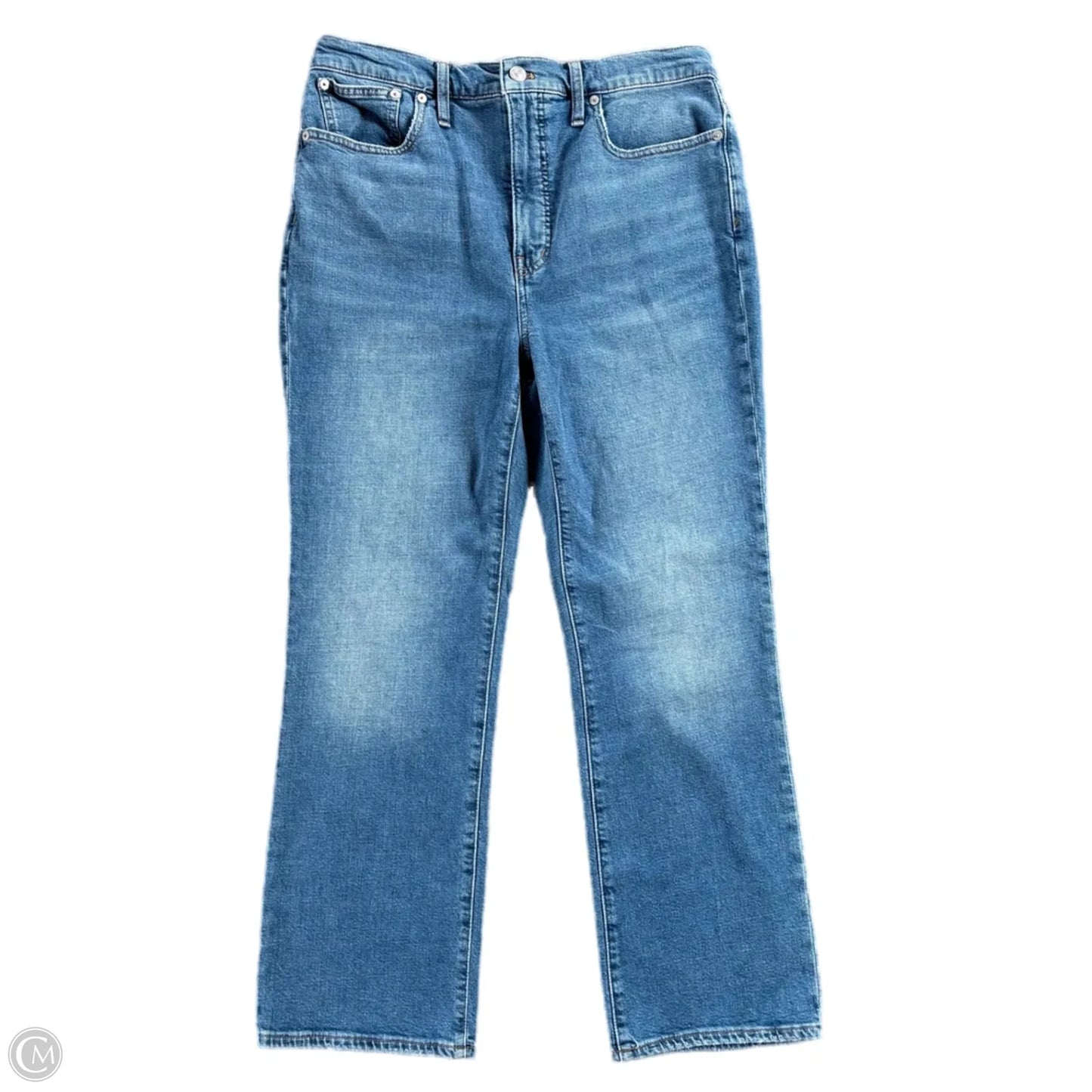 Jeans Boot Cut By Madewell In Blue Denim, Size: 10