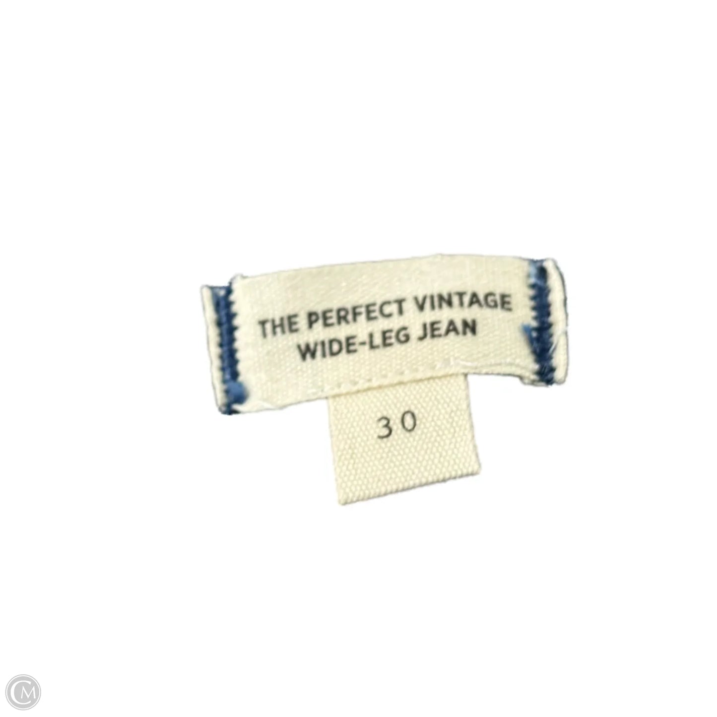 Jeans Wide Leg By Madewell In Blue Denim, Size: 10