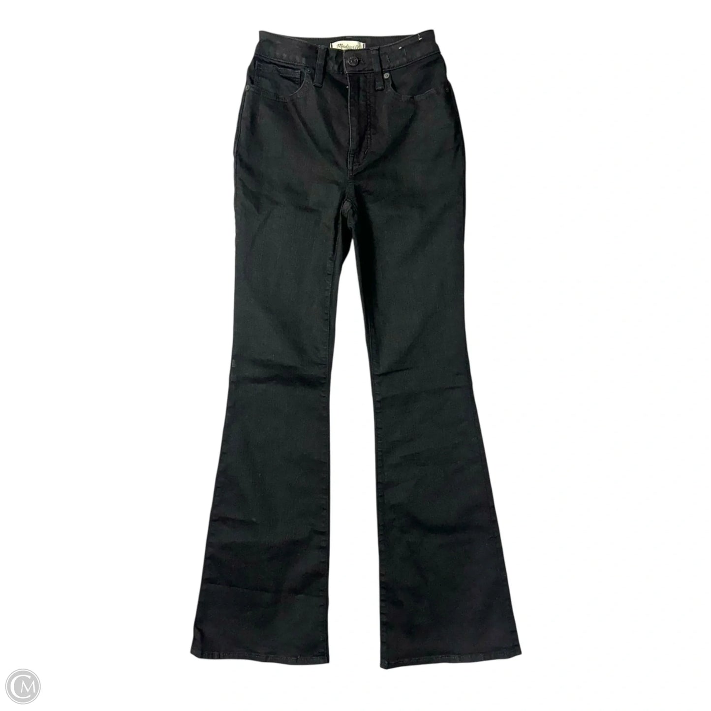 Jeans Flared By Madewell In Black Denim, Size: 0