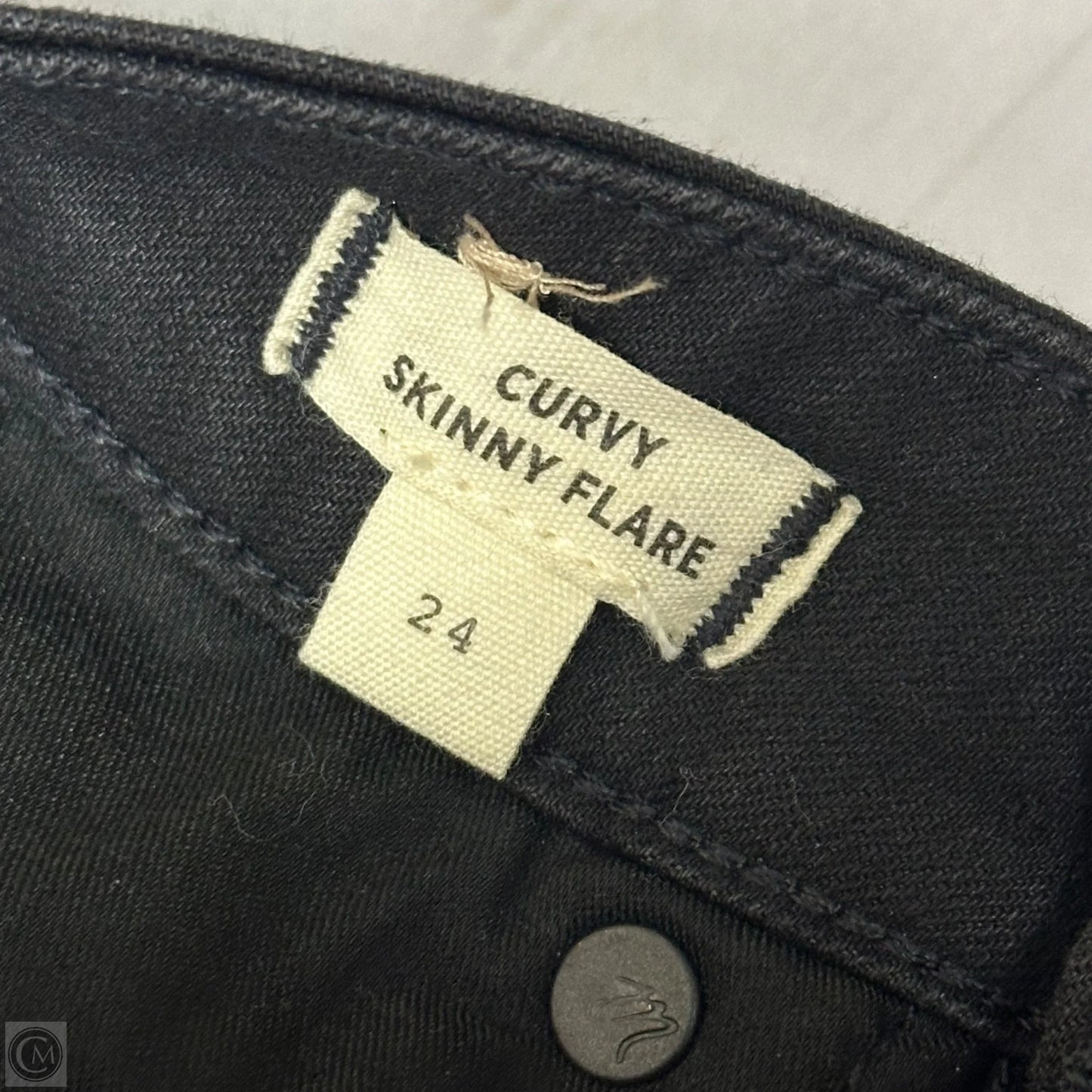 Jeans Flared By Madewell In Black Denim, Size: 0
