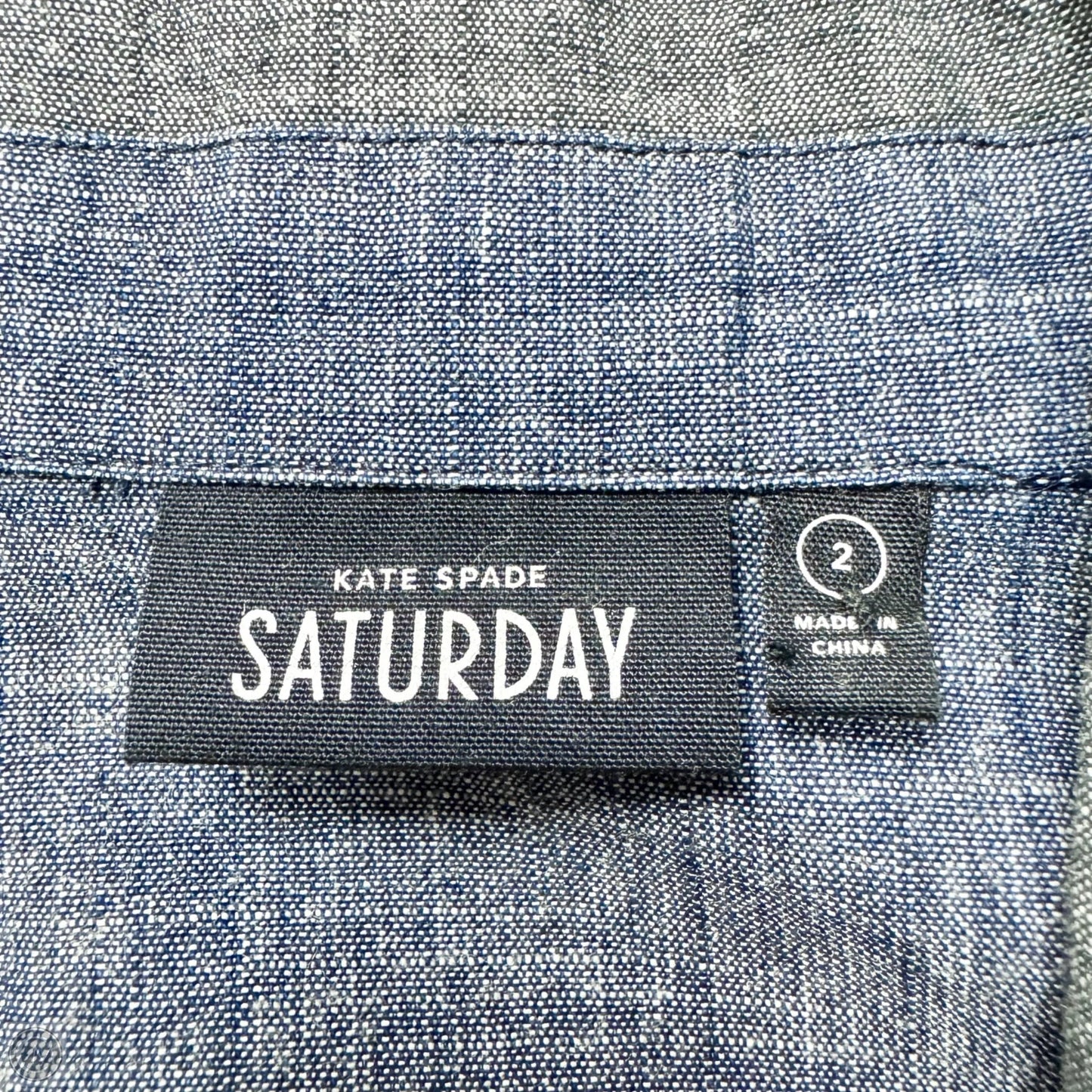 Dress Designer By Kate Spade In Blue Denim, Size: Xs