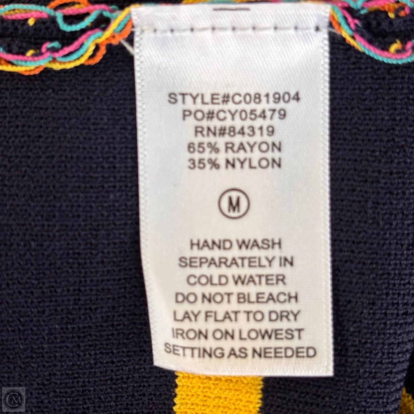Cardigan By Cyrus Knits In Striped Pattern, Size: M