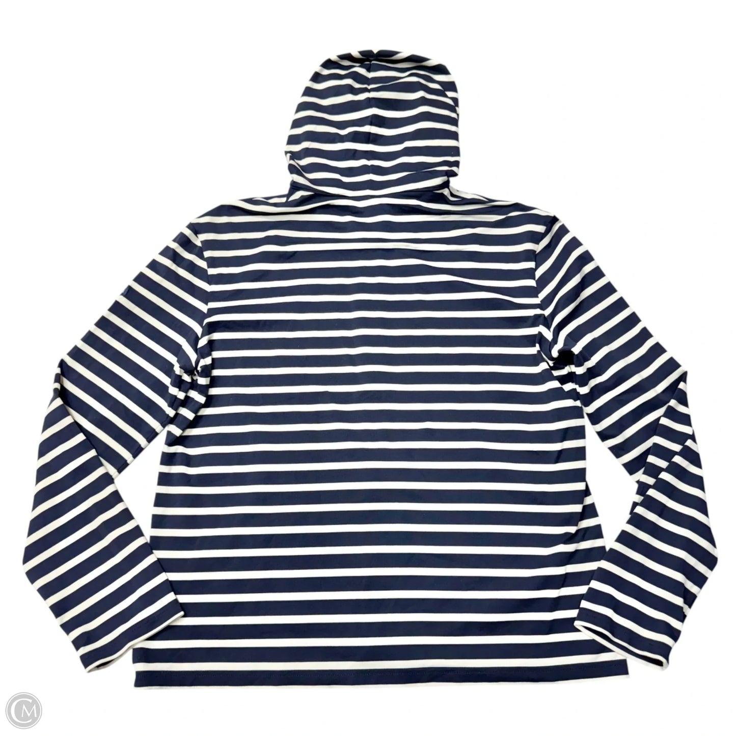 Sweatshirt Hoodie By Saint James In Striped Pattern, Size: M