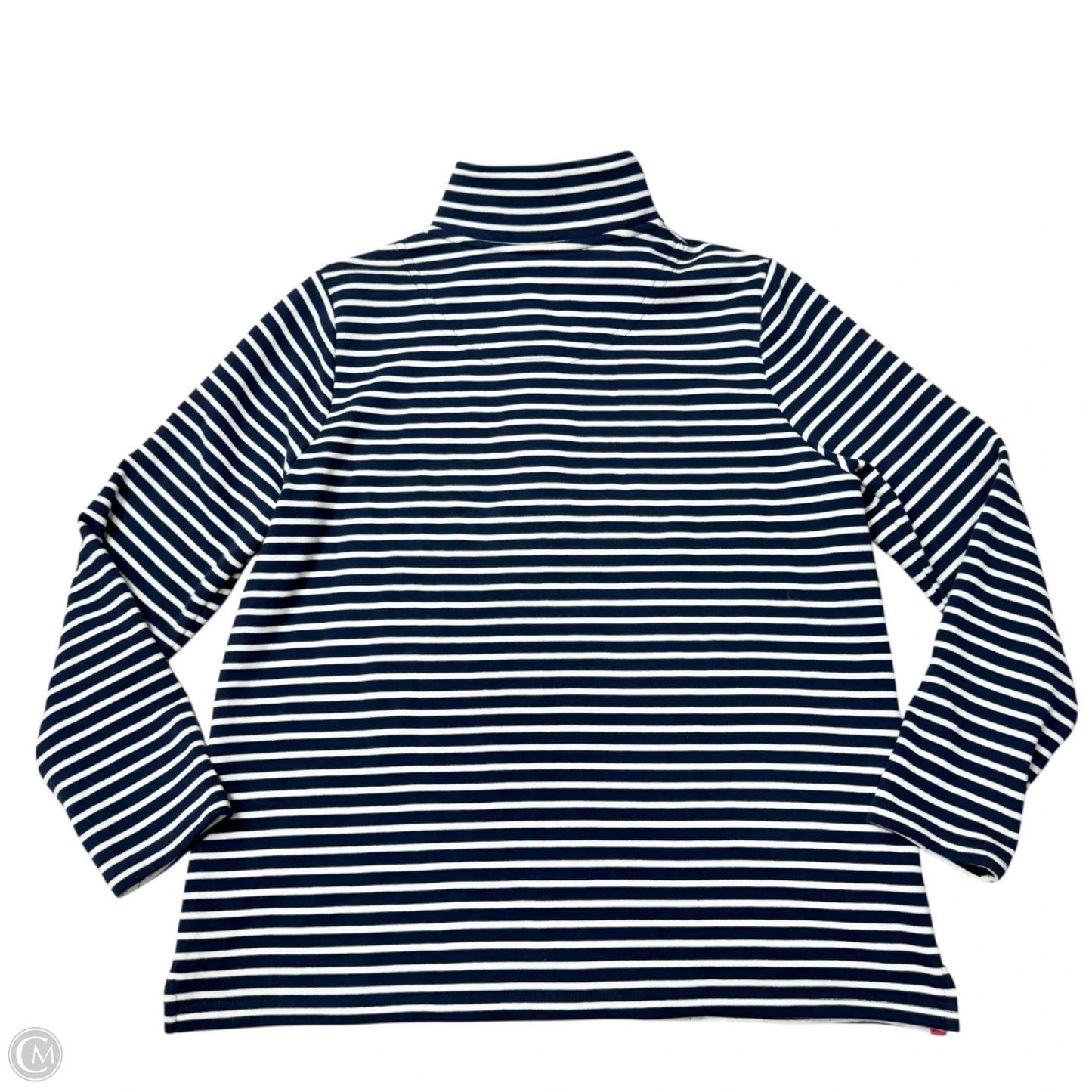 Sweatshirt Collar By Joules In Striped Pattern, Size: M