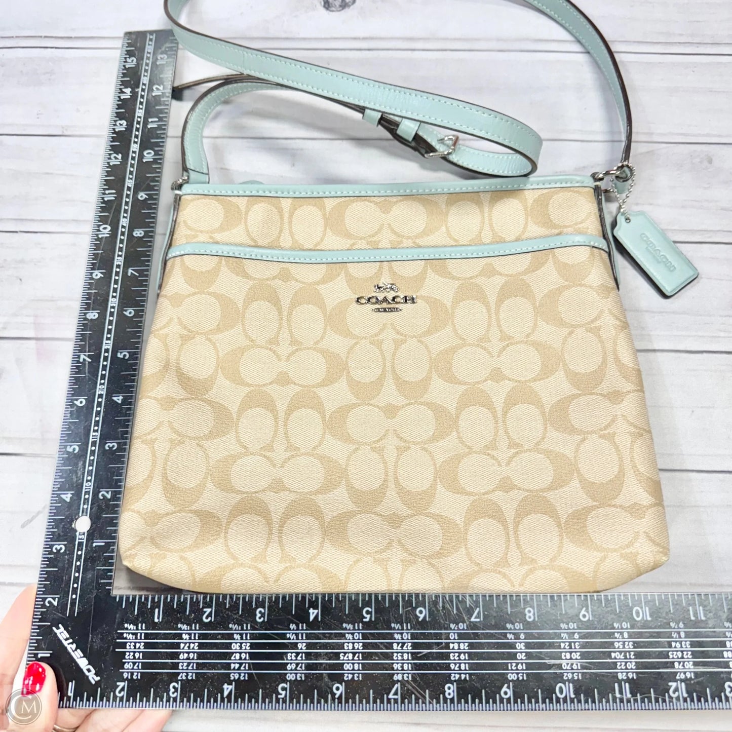 Crossbody Designer By Coach, Size: Medium