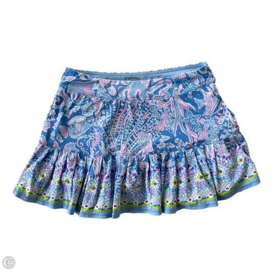 Skort Designer By Lilly Pulitzer In Blue & Pink, Size: S