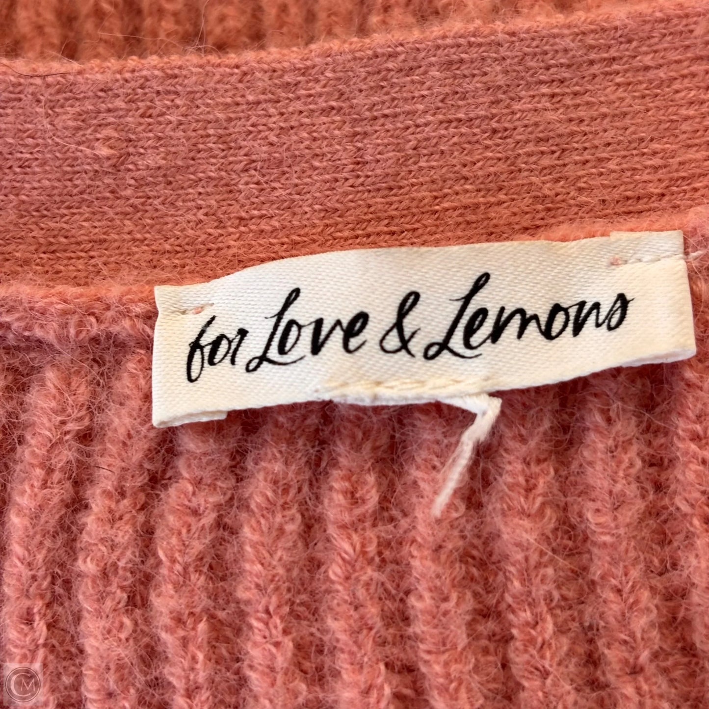 Sweater Cardigan By For Love & Lemons In Pink, Size: S