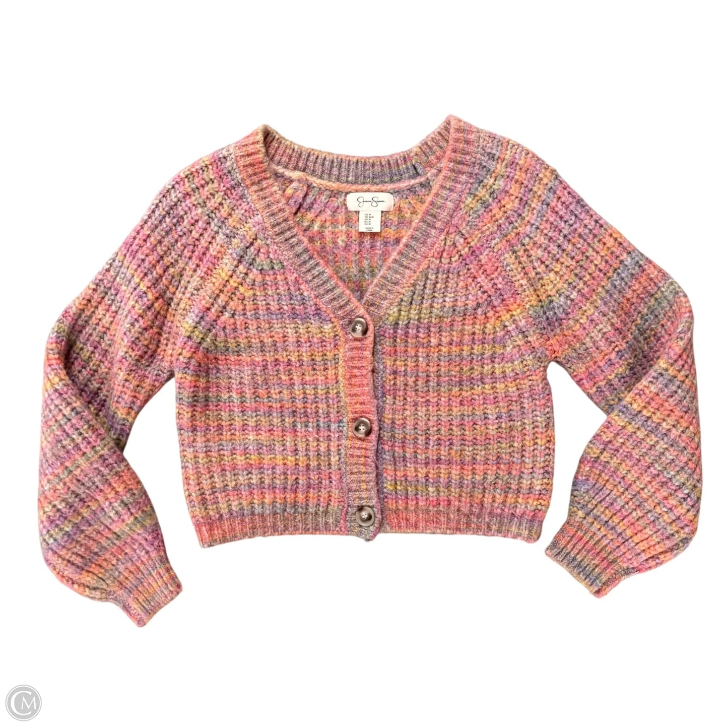 Sweater Cardigan By Jessica Simpson In Multi-colored, Size: M