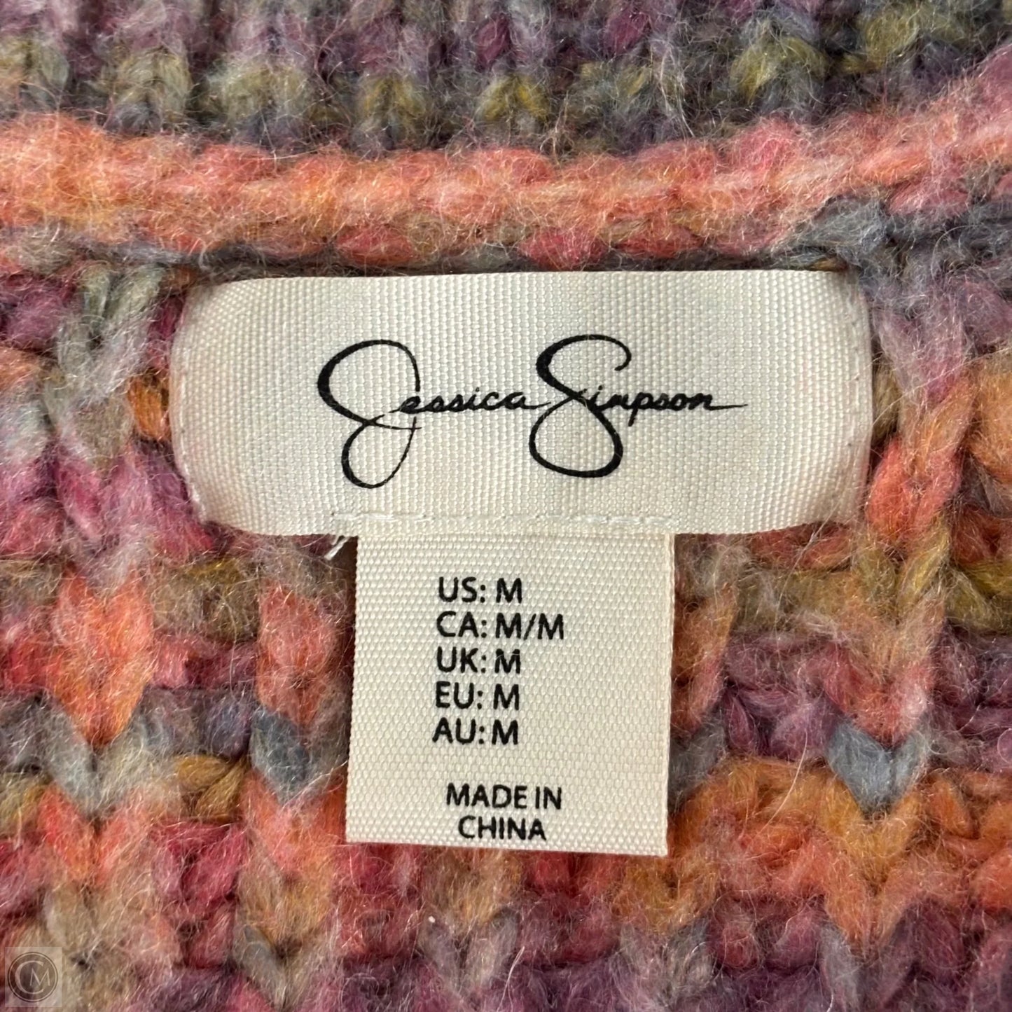 Sweater Cardigan By Jessica Simpson In Multi-colored, Size: M