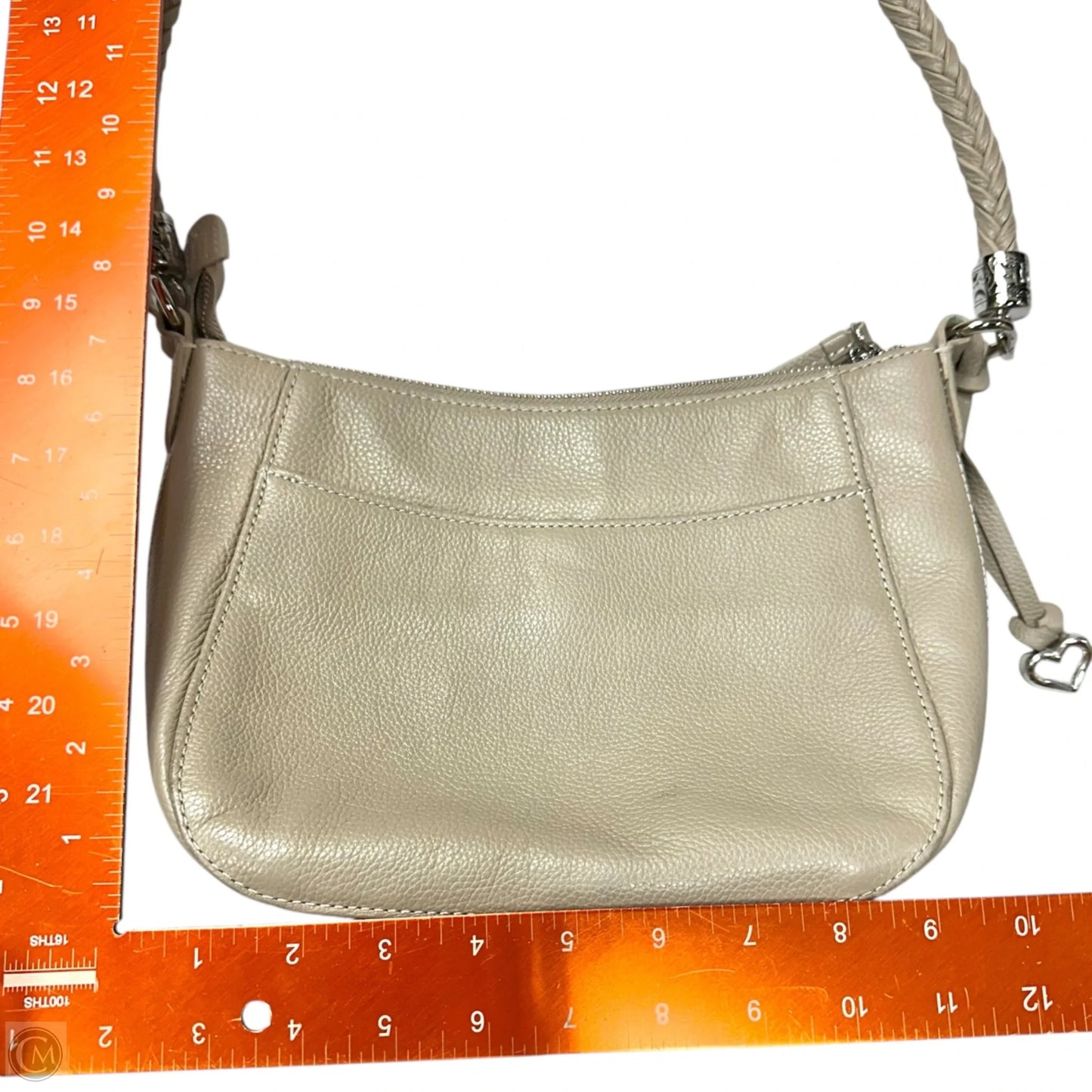 Handbag Leather By Brighton, Size: Medium
