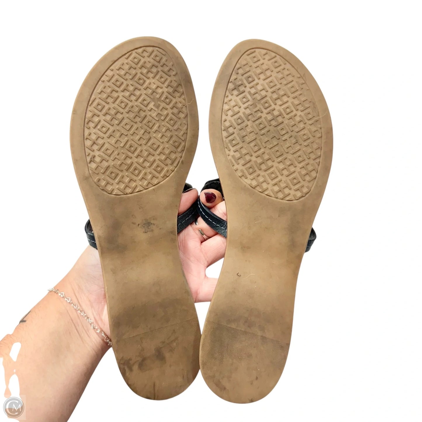 Sandals Designer By Tory Burch In Navy, Size: 8.5