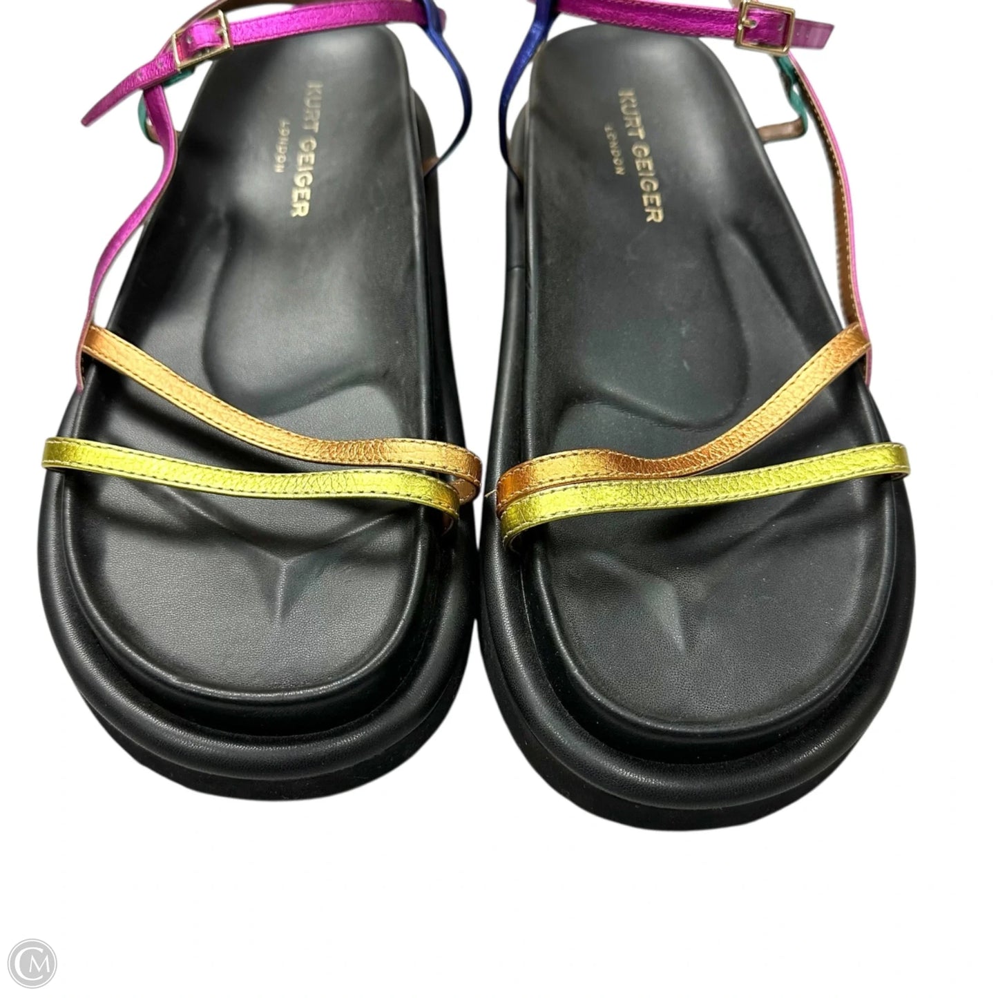 Sandals Designer By Kurt Geiger In Rainbow Print, Size: 10