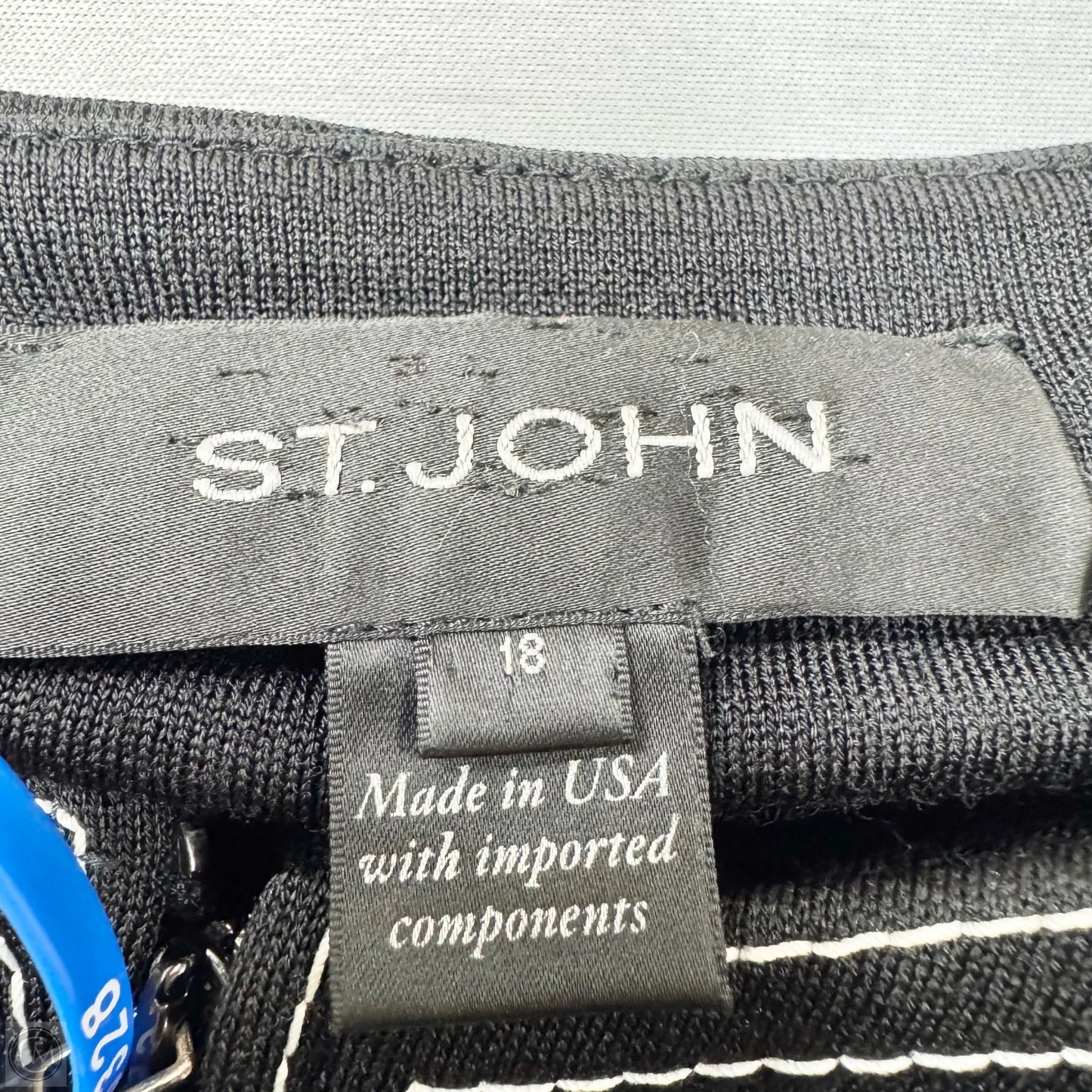 Jacket Luxury Designer By St John Collection In Black, Size: 1x