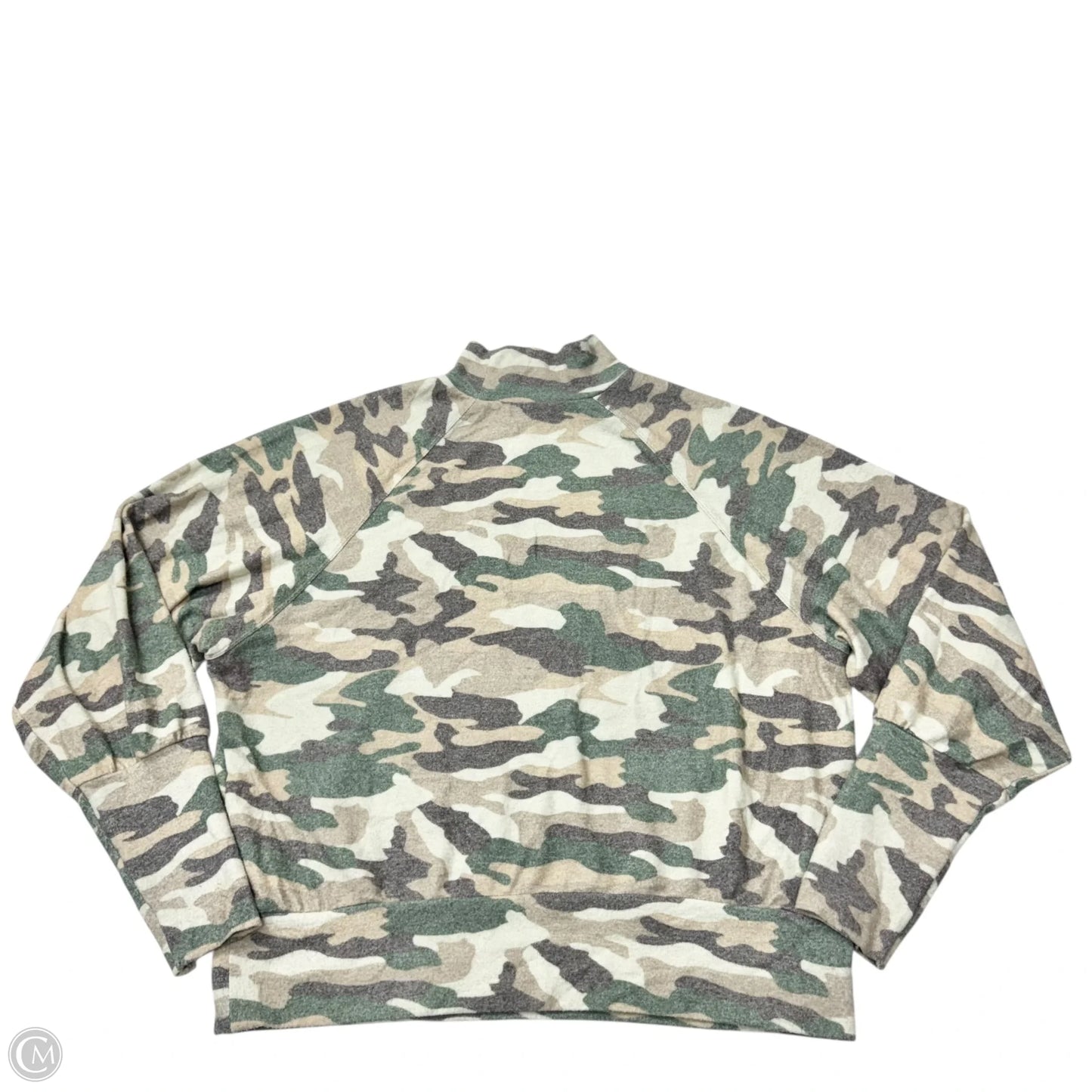 Top Long Sleeve By Maeve In Camouflage Print, Size: 2x