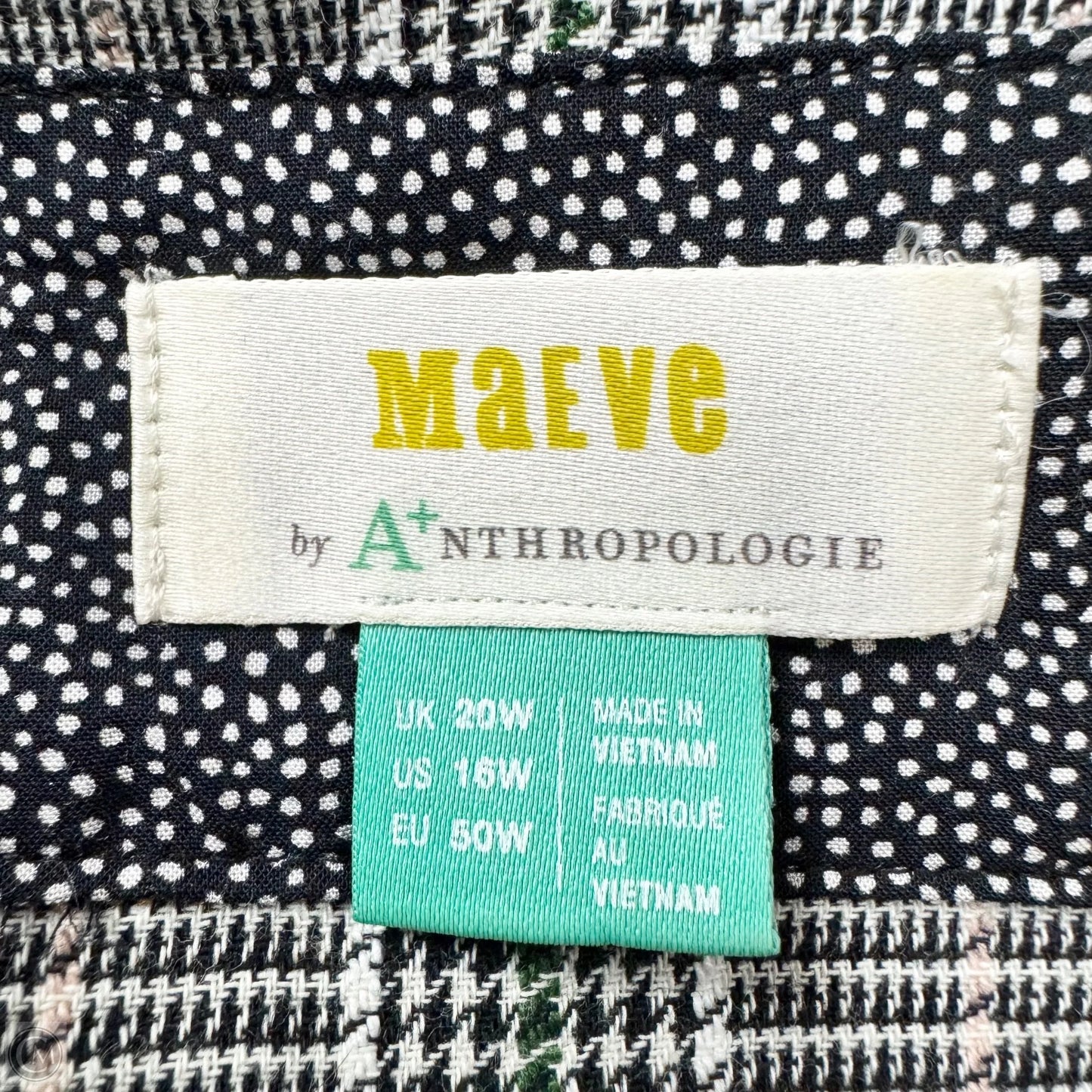 Blazer By Maeve In Plaid Pattern, Size: Xl