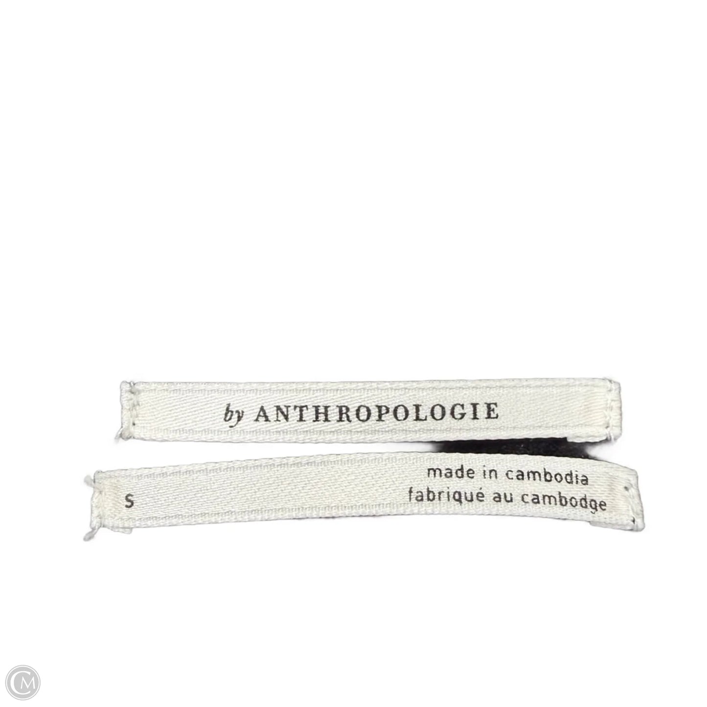Top Long Sleeve By Anthropologie In Black & White, Size: S