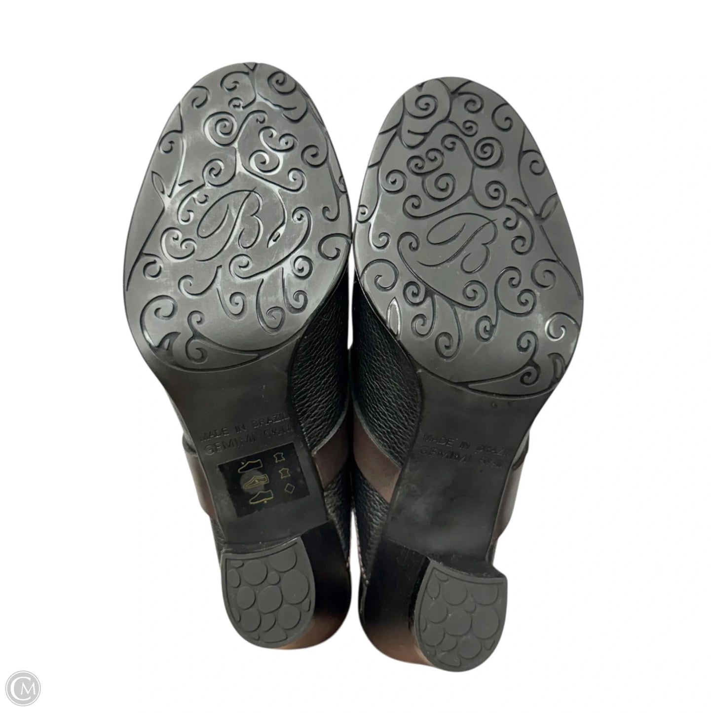 Shoes Heels Block By Brighton In Black & Brown, Size: 6.5