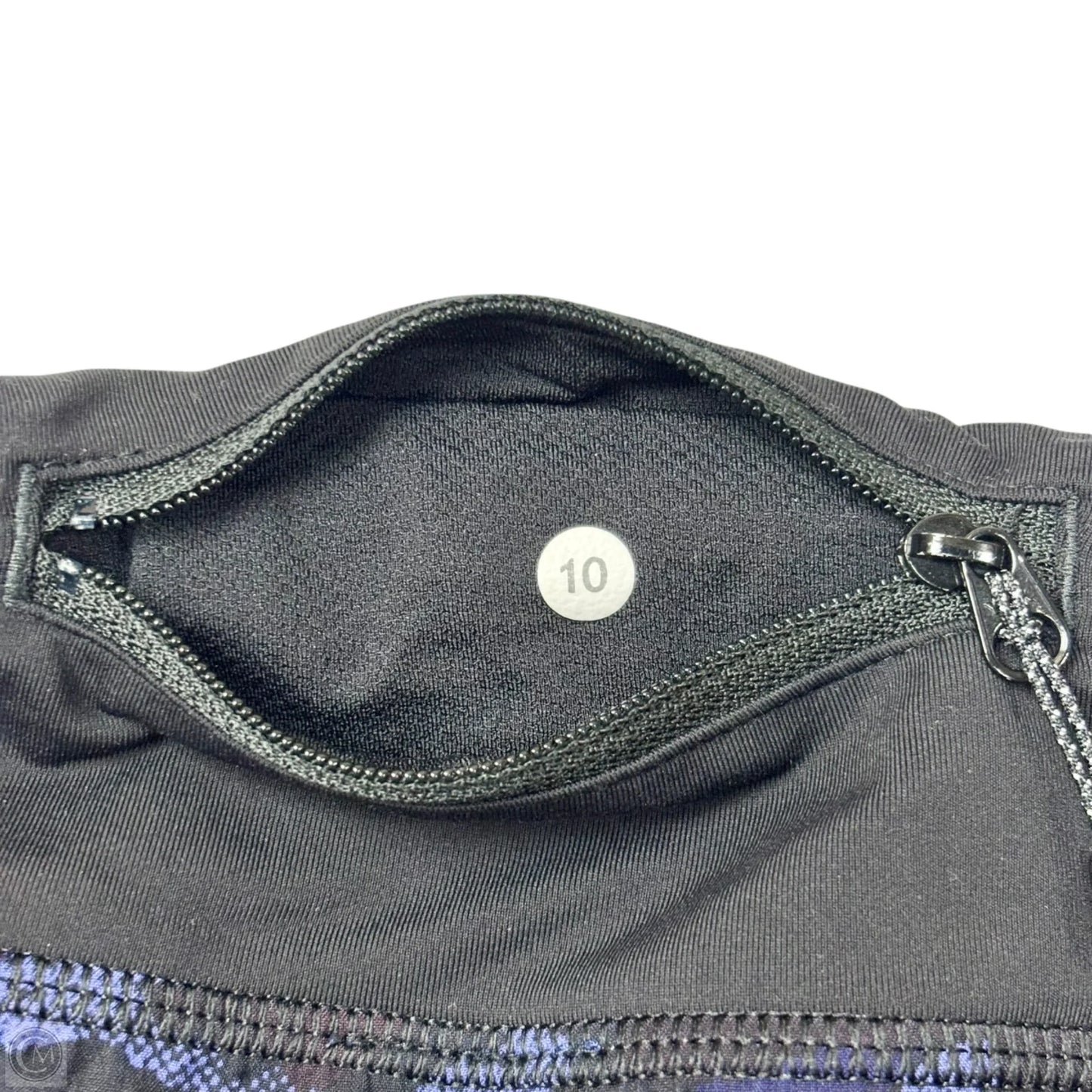 Athletic Shorts By Lululemon In Black & Blue, Size: M
