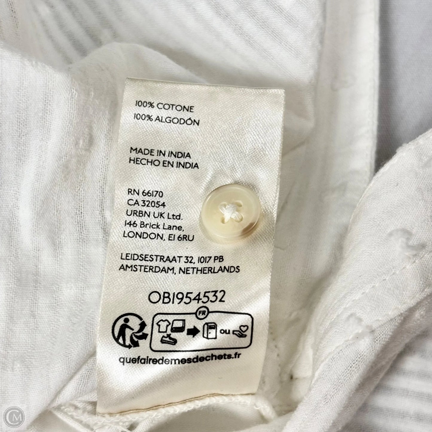 Top Short Sleeve By Pilcro In Ivory, Size: S