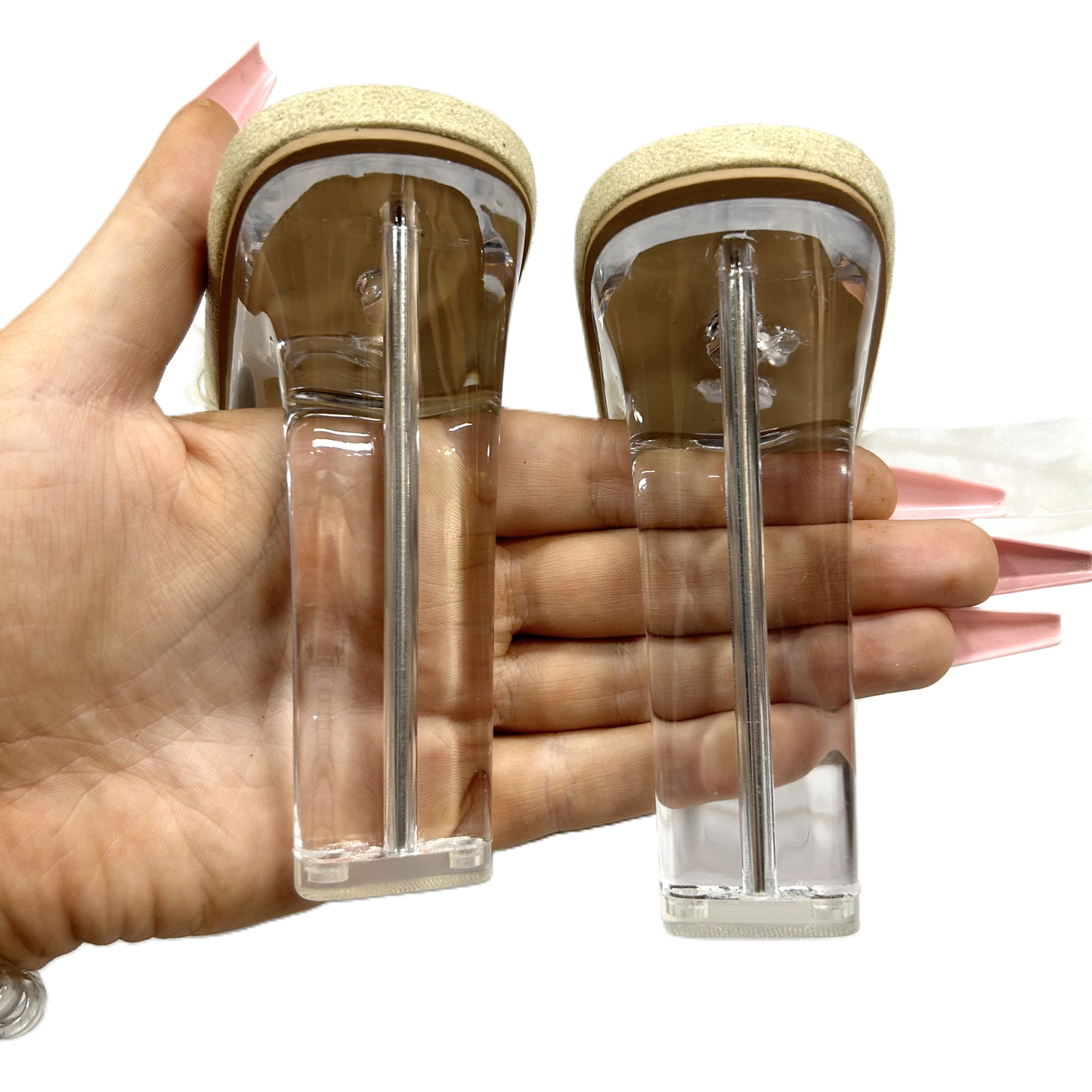 Sandals Heels Stiletto By Fashion Nova Size: 5.5