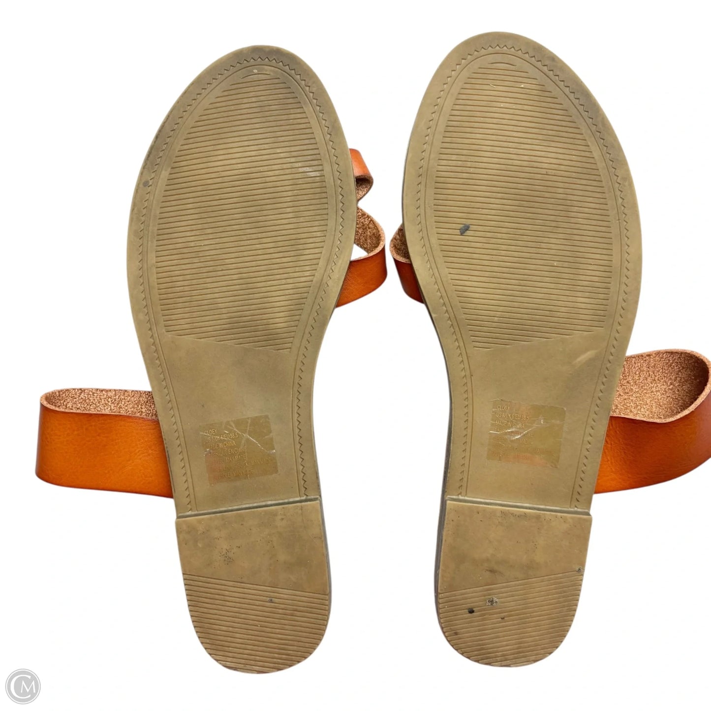 Sandals Flats By Just Fab In Brown, Size: 8