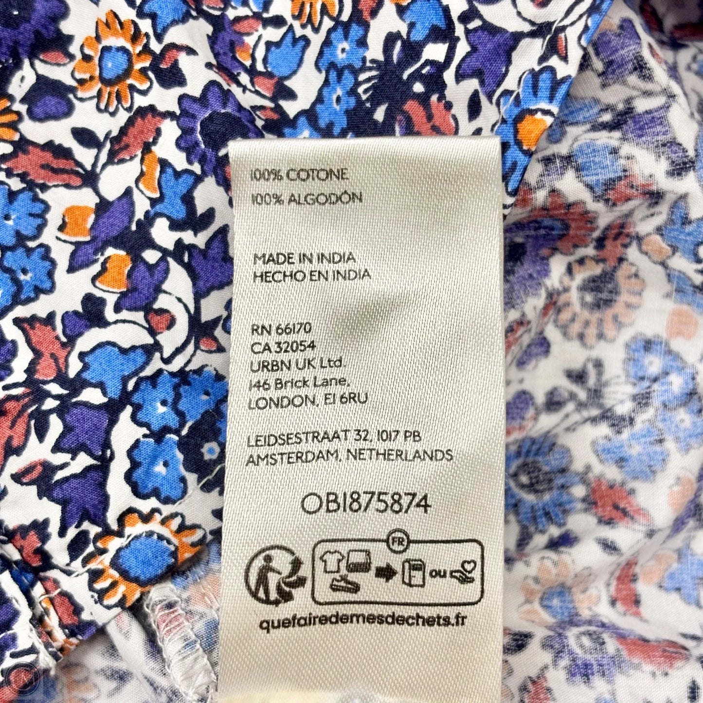 Top Short Sleeve By Maeve In Blue & Brown, Size: S