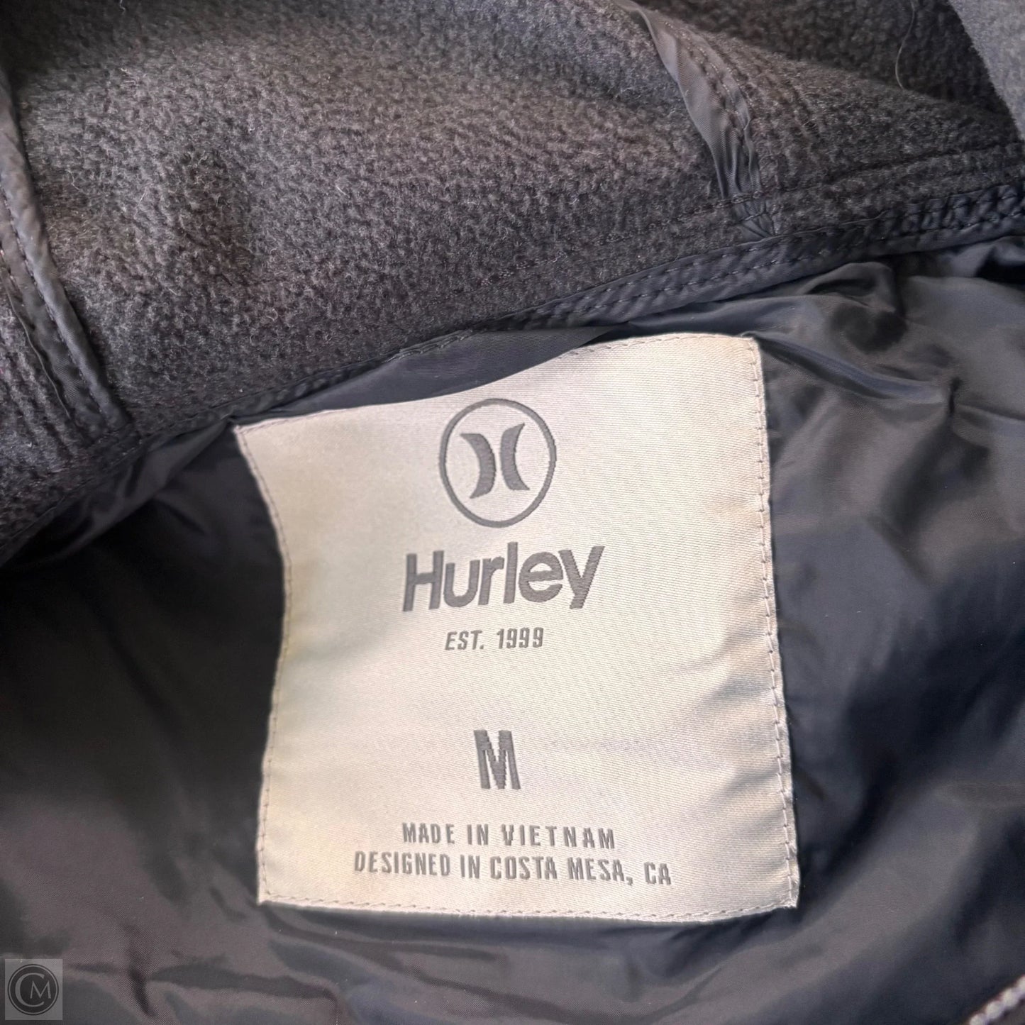 Coat Other By Hurley In Black & Blue, Size: M