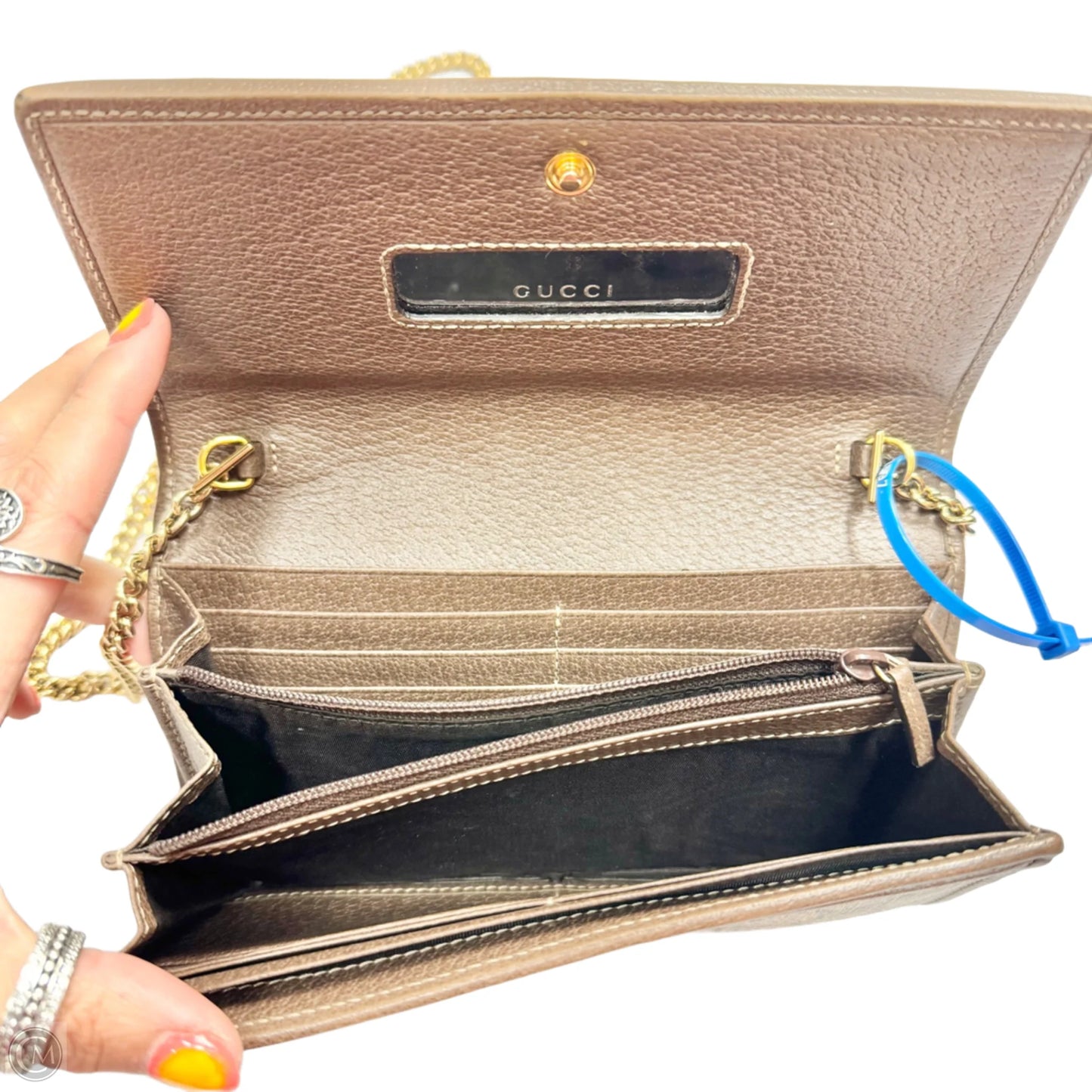 Wallet Luxury Designer By Gucci, Size: Small