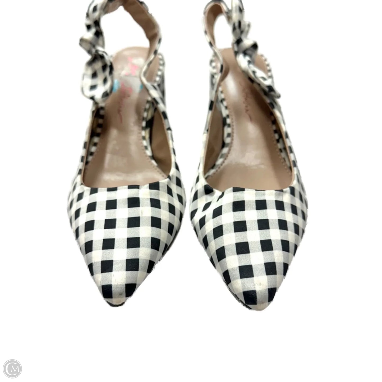 Shoes Heels Block By Betsey Johnson In Black & White, Size: 6