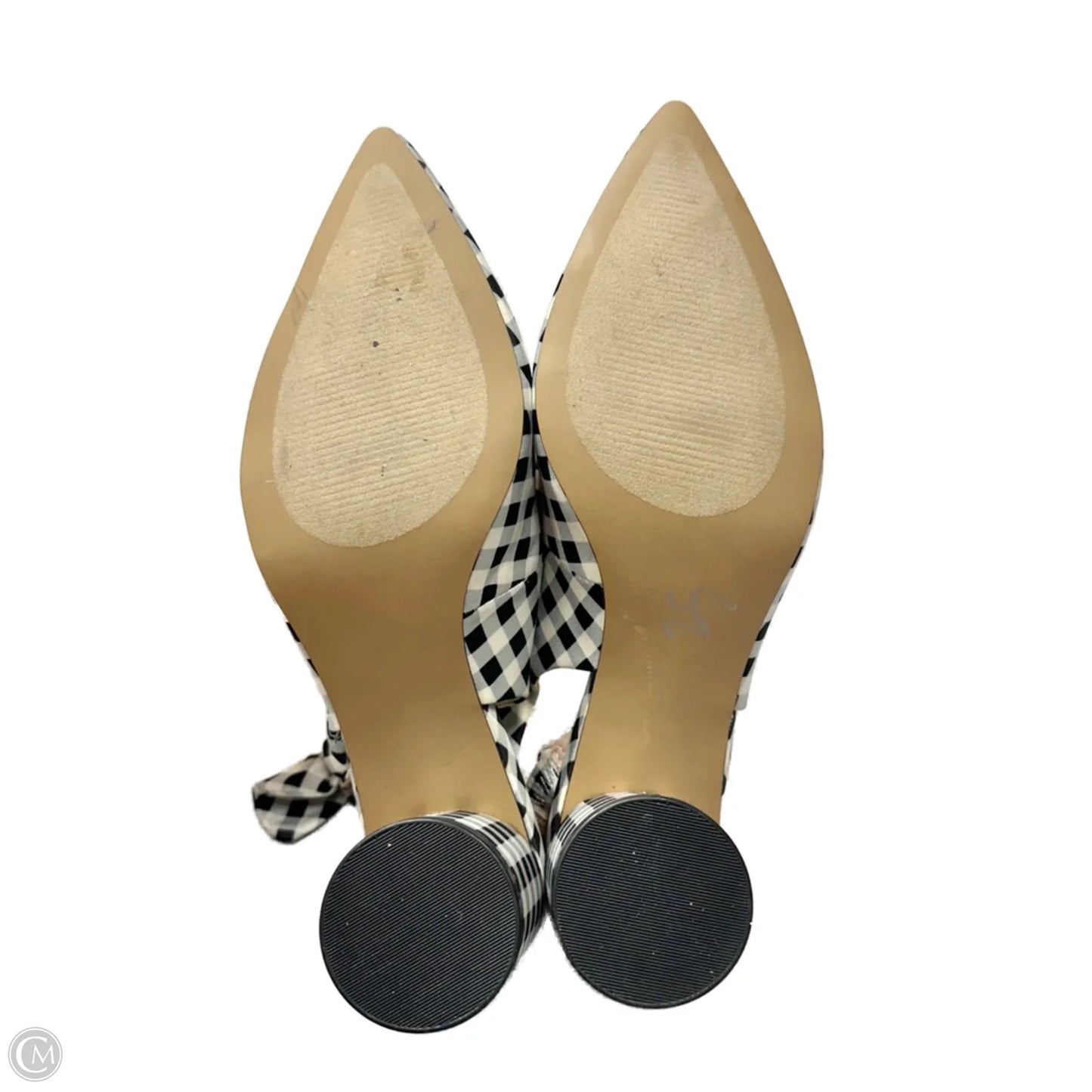 Shoes Heels Block By Betsey Johnson In Black & White, Size: 6