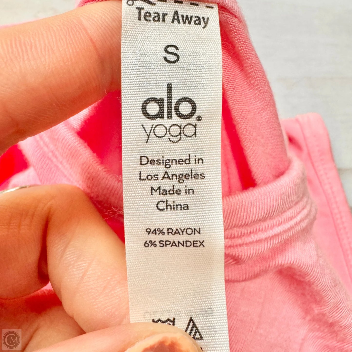 Athletic Tank Top By Alo In Pink, Size: S