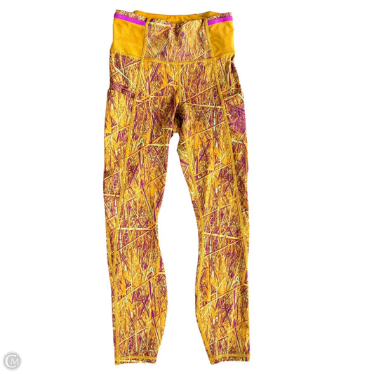 Athletic Pants By The North Face In Yellow, Size: S