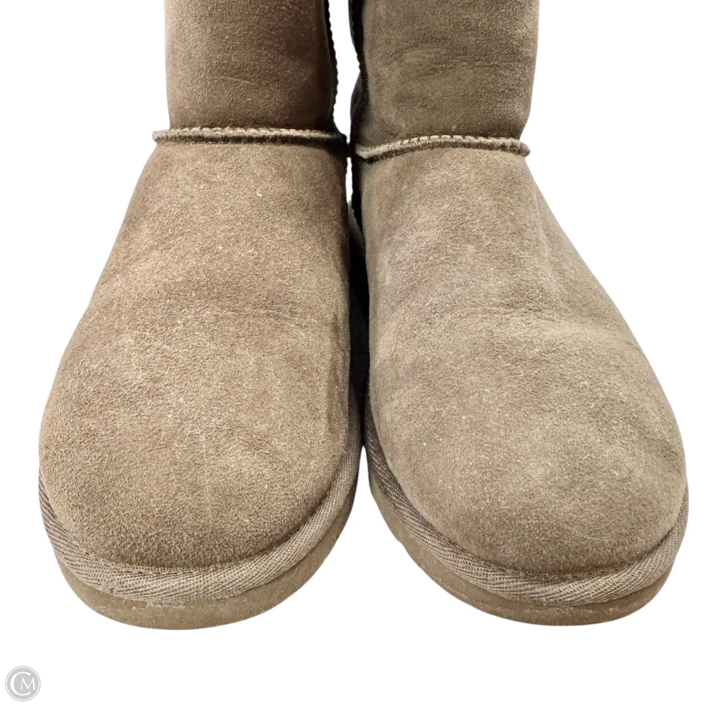 Boots Designer By Ugg In Brown, Size: 5