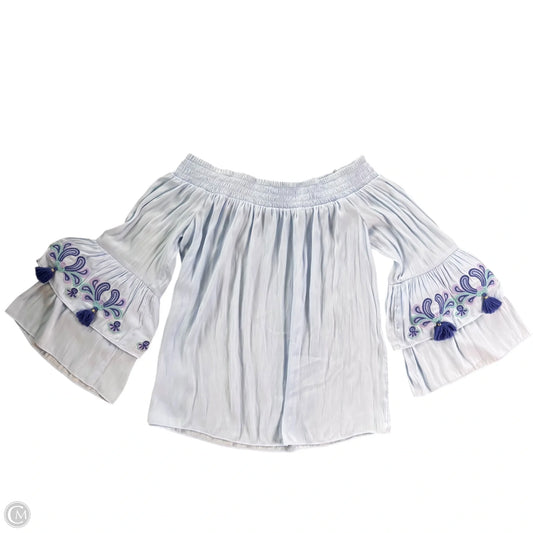 Top Long Sleeve Designer By Lilly Pulitzer In Blue, Size: S