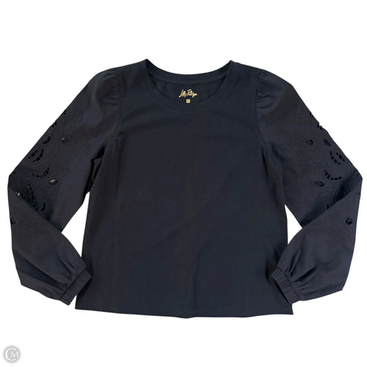 Top Long Sleeve Designer By Lilly Pulitzer In Black, Size: S