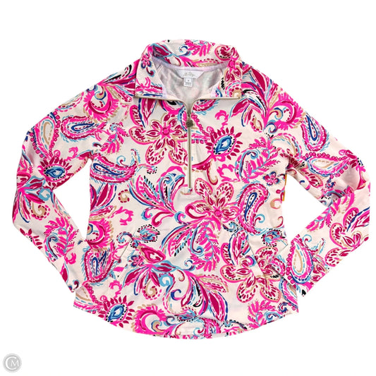 Jacket Designer By Lilly Pulitzer In Pink & White, Size: S