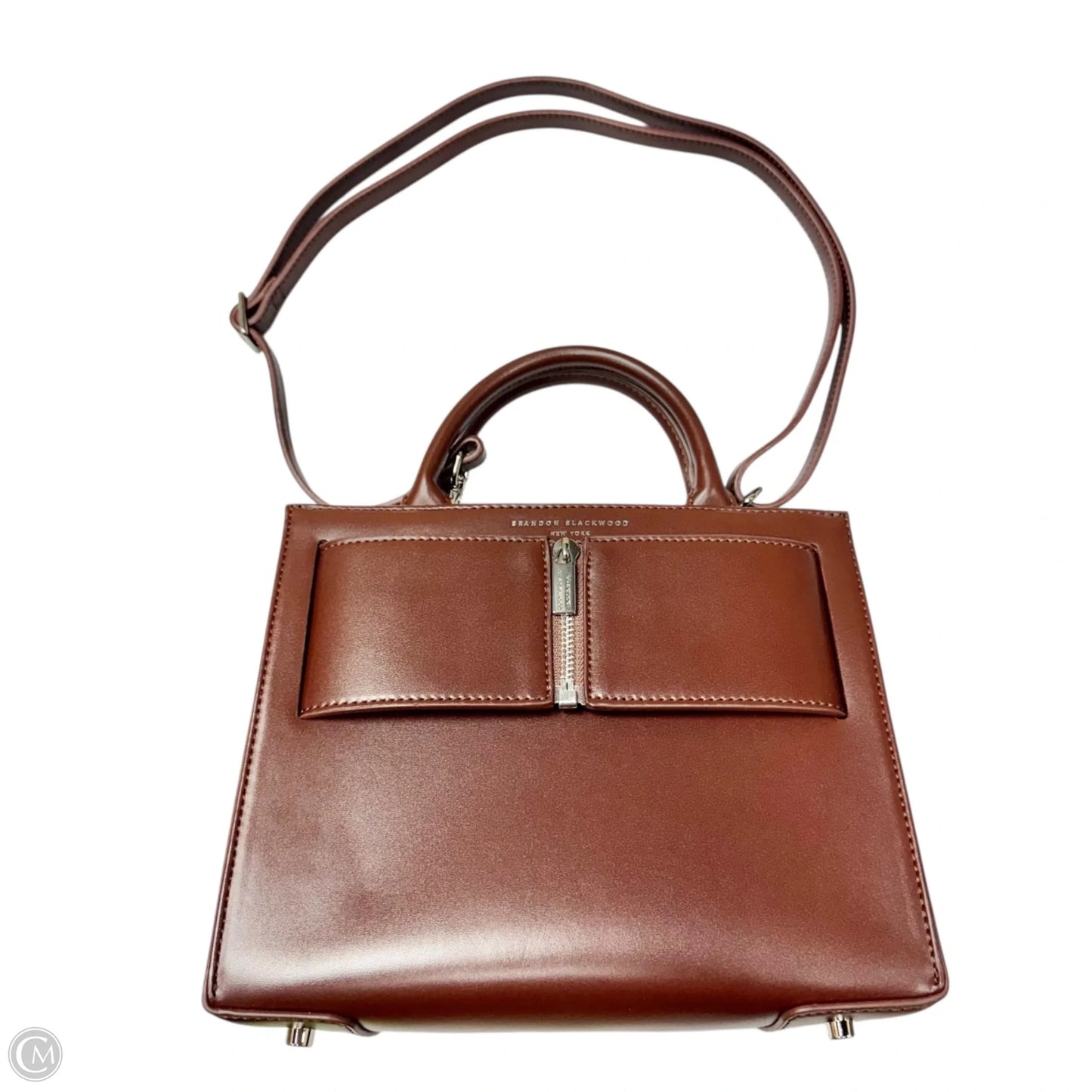 Crossbody Leather By Brandon Blackwood, Size: Medium