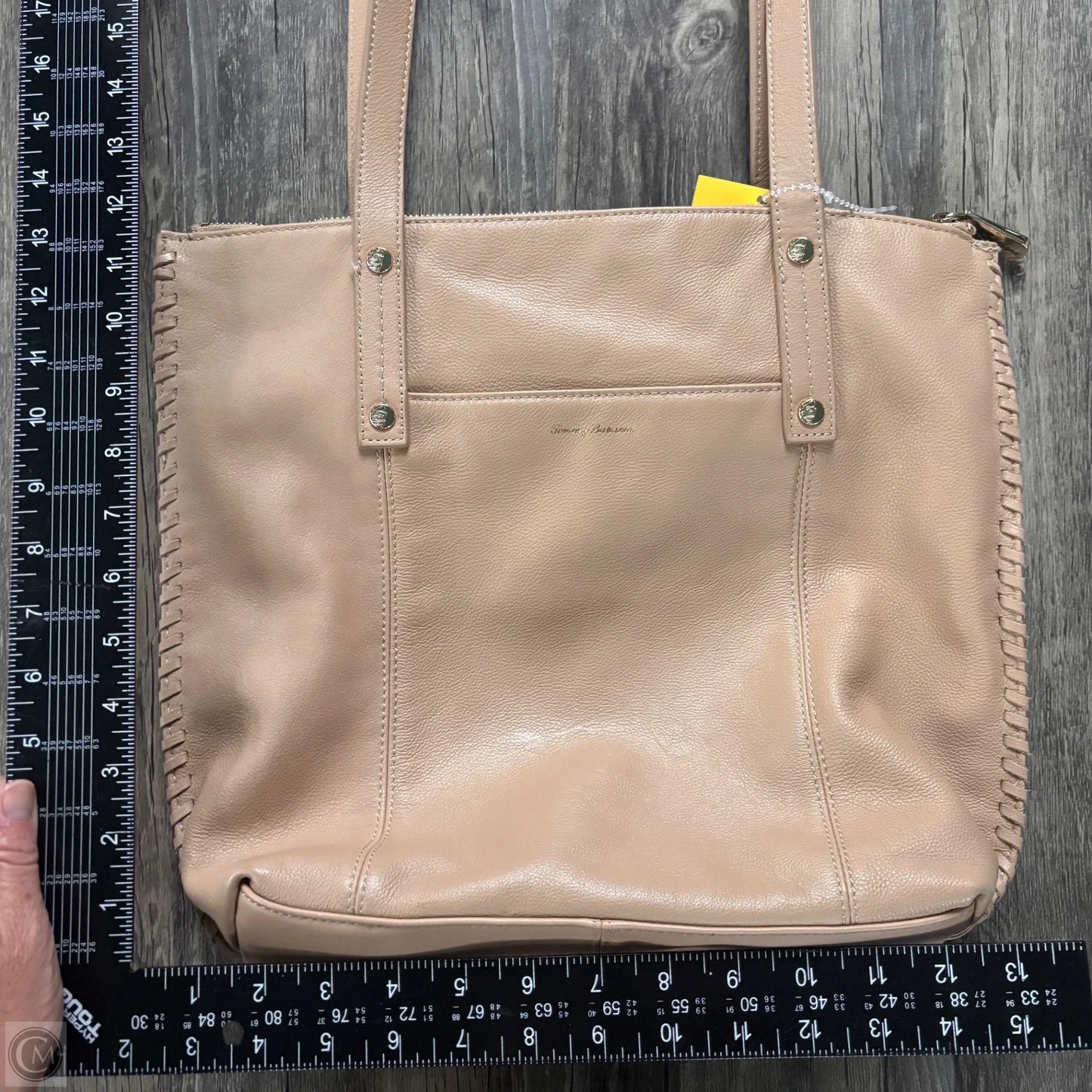 Handbag Leather By Tommy Bahama, Size: Medium
