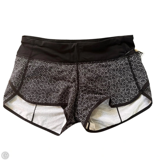 Athletic Shorts By Lululemon In Black & White, Size: 4