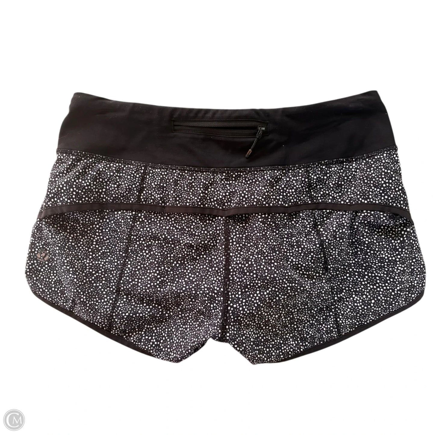Athletic Shorts By Lululemon In Black & White, Size: 4