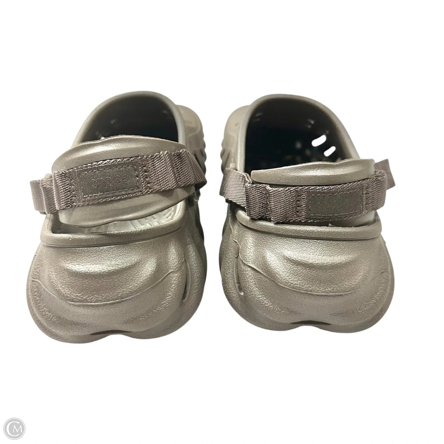 Sandals Flats By Crocs In Brown, Size: 9