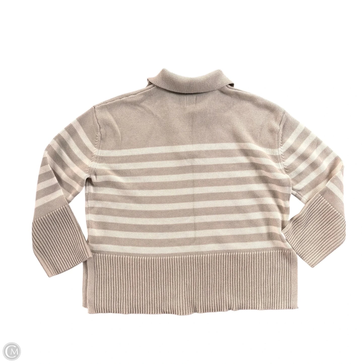 Sweater By Gap In Brown & Cream, Size: M