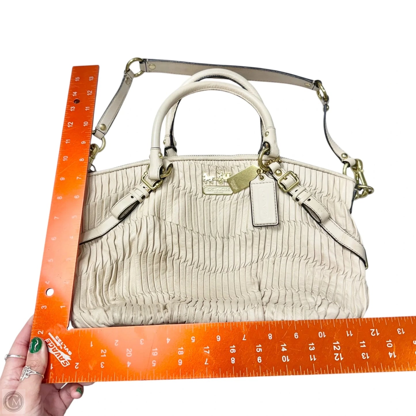 Handbag Designer By Coach, Size: Medium