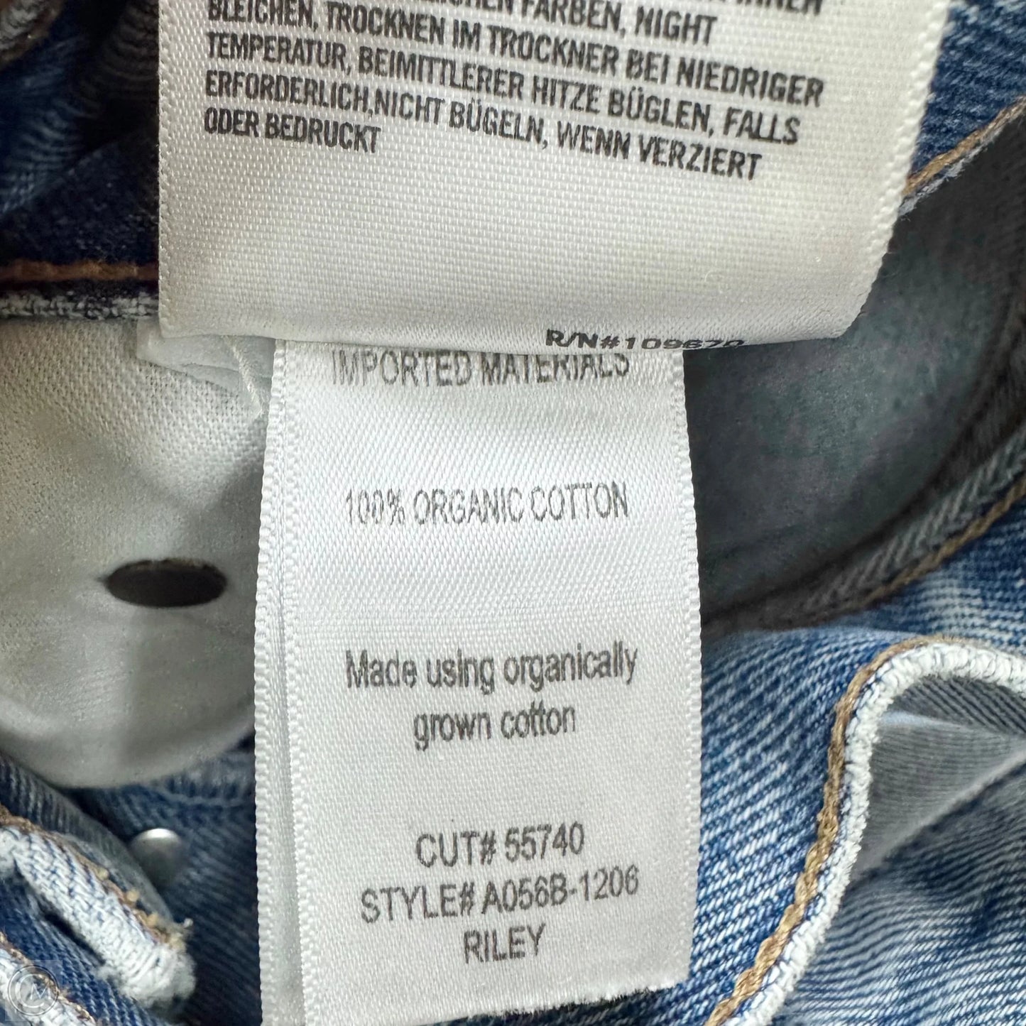 Jeans Straight By Agolde In Blue, Size: 2